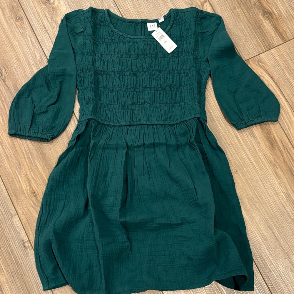 GAP Kids Dress in Forest Green